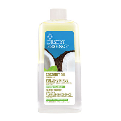 Desert Essence Coconut Oil Dual Phase Pulling Rinse