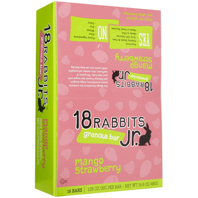 18 Rabbits Granola Bars - Mango Strawberry - 1 oz - 16 ct