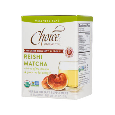 Choice Organic Teas Reishi Matcha Wellness Tea