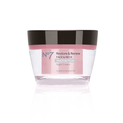 No7 Restore & Renew FACE & NECK MULTI ACTION Night Cream