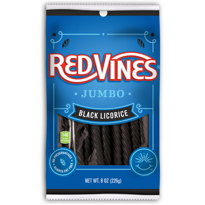 Red Vines Jumbo Black Twists Bag