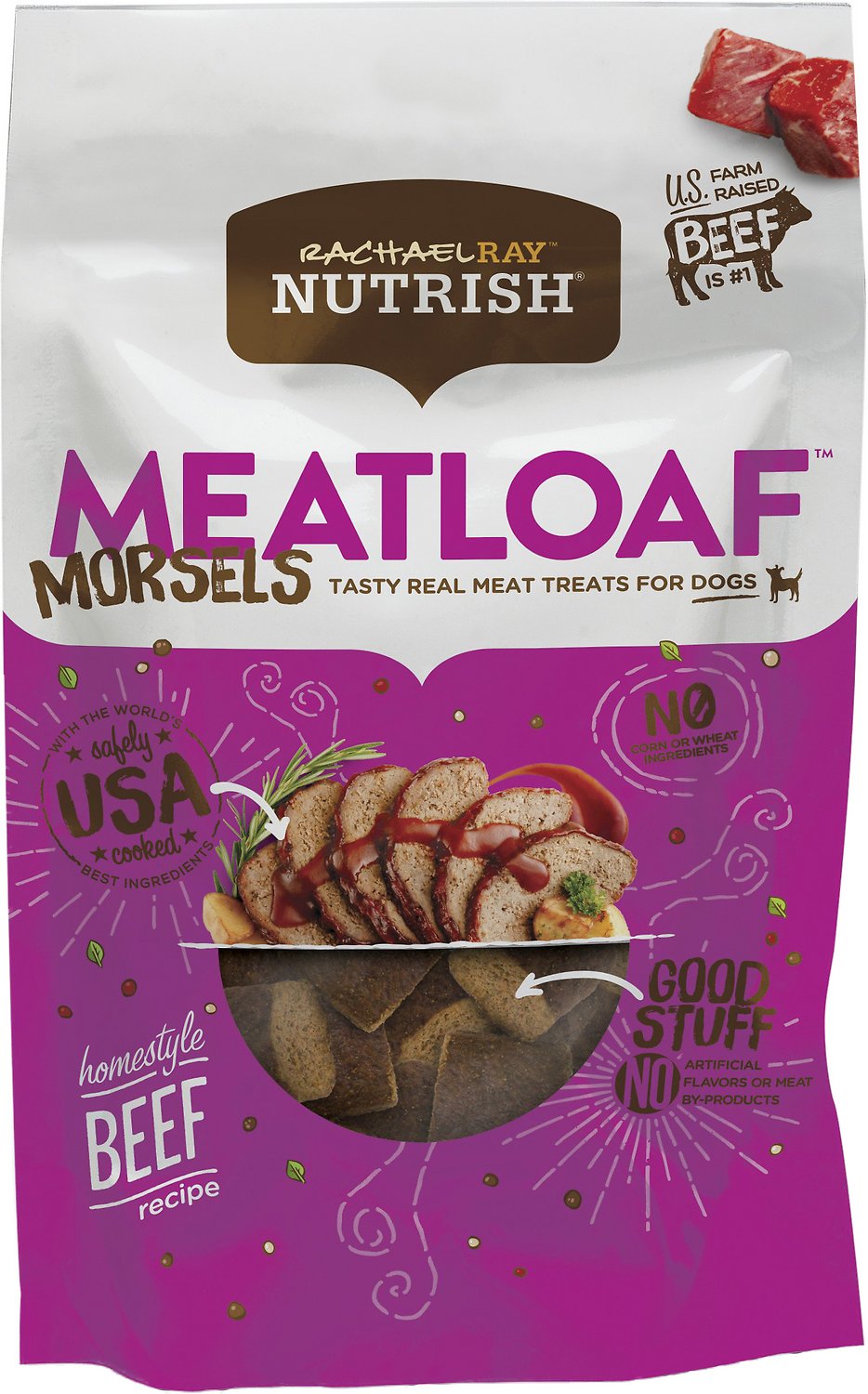 Rachael Ray™ Nutrish® Tasty Real Meat Treats for Dogs Meatloaf Morsels™