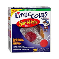 LITTLE REMEDIES® LITTLE COLDS SOOTHING THROAT SAF-T-POPS