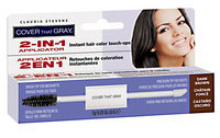 Claudia Stevens Cover That Gray 2-In-1 Applicator Dark Brown