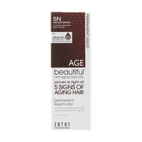 AGEbeautiful Anti-Aging Permanent Liquid Haircolor with Vitamin E 5N Medium Brown