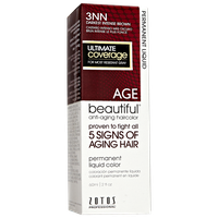 AGEbeautiful Anti-Aging Permanent Liquid Haircolor with Vitamin E 3NN Darkest Intense Brown