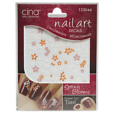 Cina Nail Art 3-D Nail Decals Spring Blooms