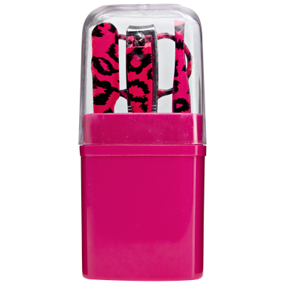 Beauty Secrets Mini Mani Kits Pink Cheetah
