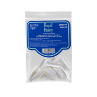 Terrific Tips Royal Fancy Size 8 White Nail Tips