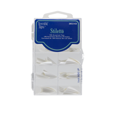Terrific Tips Stiletto White Nail Tips