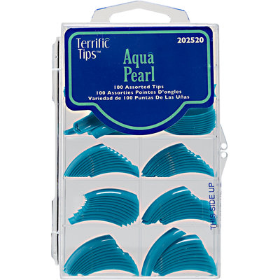 Terrific Tips Color Tips Aqua Pearl