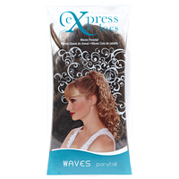 ExpressLocs Ponytail Clip-in Waves Hairpiece Medium Brown