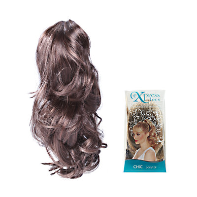 ExpressLocs Ponytail Clip-in Chic Hairpiece Medium Brown