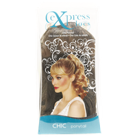 Design Lengths ExpressLocs Ponytail Clip-in Chic Hairpiece Dark Brown