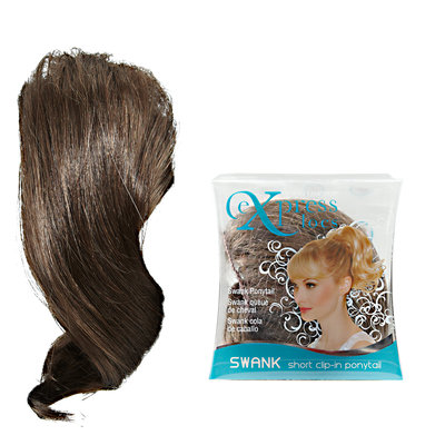 ExpressLocs Ponytail Clip-in Swank Hairpiece Medium Brown