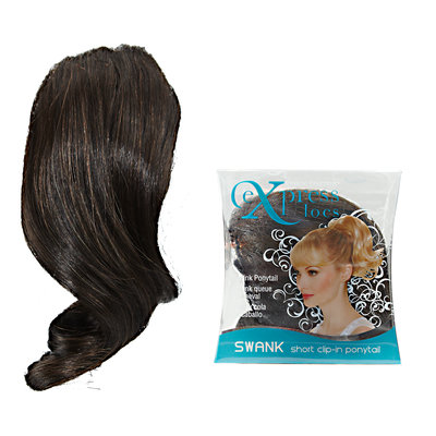 ExpressLocs Ponytail Clip-in Swank Hairpiece Dark Brown