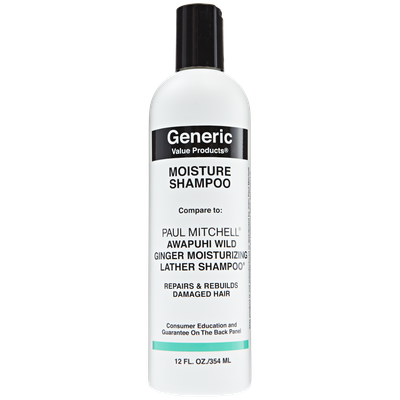 Generic Value Products Moisture Shampoo Compare to Paul Mitchell Awapuhi Wild Ginger Keratin Moisturizing Shampoo