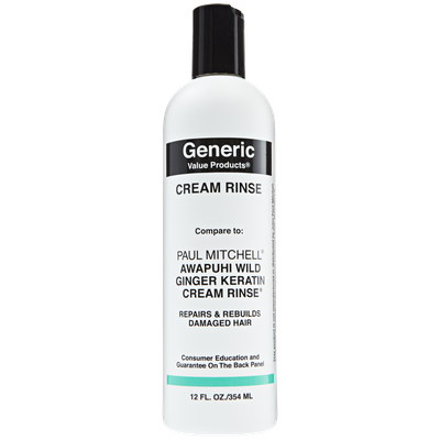 Generic Value Products Cream Rinse Compare to Paul Mitchell Awapuhi Wild Ginger Keratin Cream Rinse