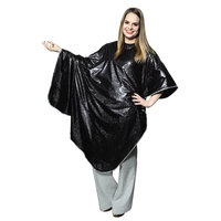 Salon Care Black Vinyl Shampoo Cape
