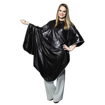 Salon Care Black Vinyl Shampoo Cape