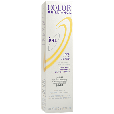 IOn Permanent Creme Hair Color 9A Very Light Ash Blonde