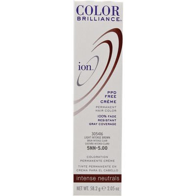 Ion Color Brilliance Permanent Creme Intense Neutrals 5NN Light Intense Brown