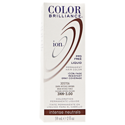 Ion Color Brilliance Permanent Liquid Hair Color 3NN Dark Intense Brown