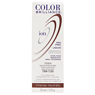 Ion Color Brilliance Permanent Liquid Hair Color 7NN Medium Intense Blonde