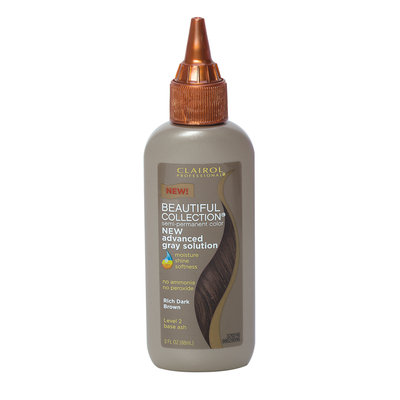 Clairol Professional Clairol Beautiful Collection Advanced Gray Solution Semi-permanent Color 2A Rich Dark Brown