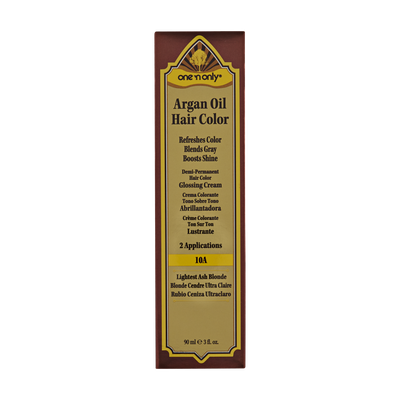 One 'n Only Argan Oil Hair Color Demi-Permanent Glossing Cream #10A Lightest Ash Blonde