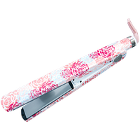 Jilbere Nano Silver Floral Print Flat Iron 1 1/4 Inch