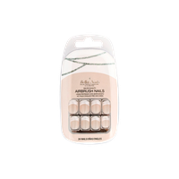 Bella Nails Bella Press-on Nails in Silver Stripes