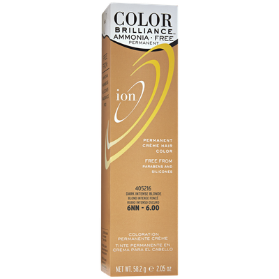 Ion Color Brilliance Ammonia Free Permanent Creme Hair Color 6NN Dark Intense Blonde