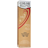 Ion Color Brilliance Ammonia Free Permanent Creme Hair Color 7RR Medium Intense Red Blonde