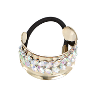 Dcnl Hair Accessories DCNL Gold Pony Cuff with Stones