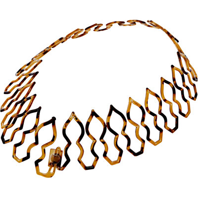 Dcnl Hair Accessories DCNL Tortoise and Yellow Stretch Comb