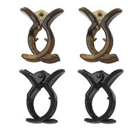 Dcnl Hair Accessories DCNL Black and Tortoise Mini Clips