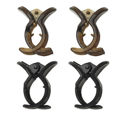Dcnl Hair Accessories DCNL Black and Tortoise Mini Clips