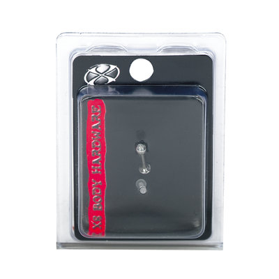 Pacific Piercing Supply SS 16G 5/16 Labret Crystal/Retainer