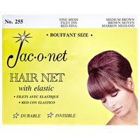 Jac-O-Net Nylon Bouffant Net - Medium Brown