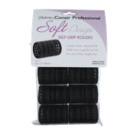 Jilbere by Conair Professional Soft Style Self Grip Rollers Black & Gold 1 1/2