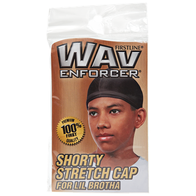 The Wave Enforcer Do-Rag for Kids - Black
