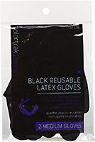 Colortrak Tools Black Reusable Medium Latex Gloves