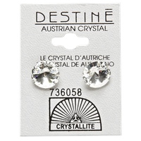 Crystallite Clear Rivoli Stud 11mm