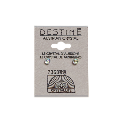 Crystallite Destine Austrian Crystal Faceted Ball Earrings