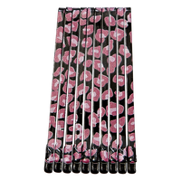 Metagrip Prints Bobby Pins Black and Pink 10 Count