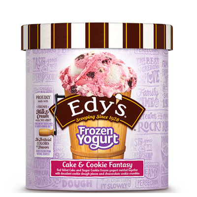 Edy's Slow Churned Frozen Yogurt Cake & Cookie Fantasy
