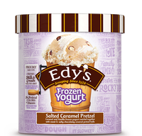 Edy's Slow Churned Frozen Yogurt Salted Caramel Pretzel