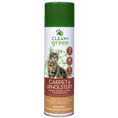 Clean And Green Clean+Green Carpet & Upholstery Pet Odor & Stain Remover for Cats - 16 oz