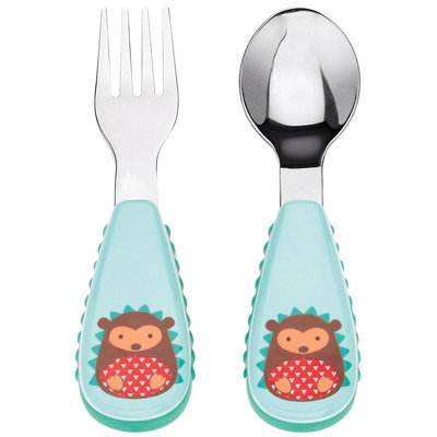 Skip Hop ZOOTENSILS Fork and Spoon - Hedgehog